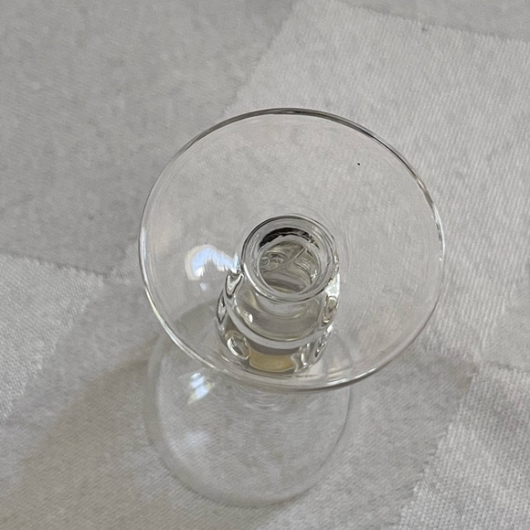 Set of 6 Clear Cordials TAPERED TEARDROP Tiered STEM Cordial Glasses Near Mint - Picture 4 of 6